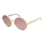 Jplus JP5022-14 Gafas de sol Beige con cristal rosa espejo
