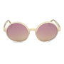 Jplus JP5022-14 Gafas de sol Beige con cristal rosa espejo