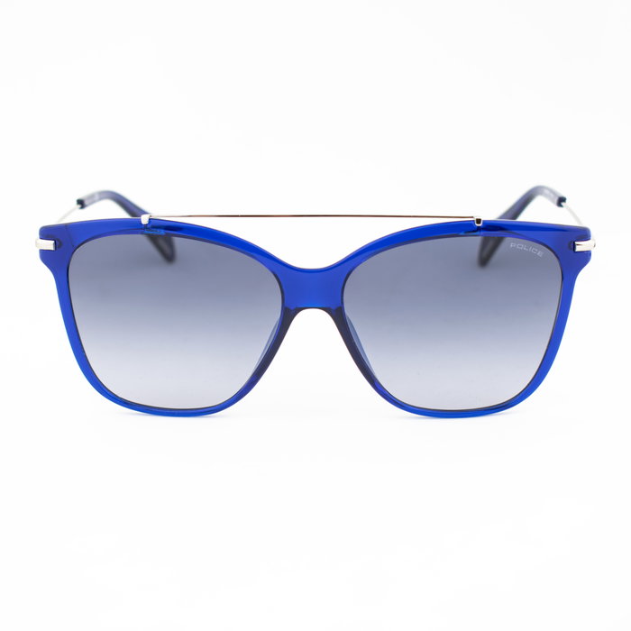Police SPL404-OW47 Gafas de sol con cristal azul