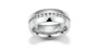 Gooix Anillo de Acero Inoxidable Plata y Circonita Blanca Talla 56