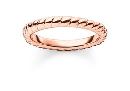 Thomas Sabo Anillo de Plata Dorado Talla 46