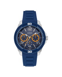 Guess W0967G2 con correa de caucho azul