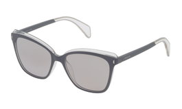 Police SPL643567DXX Gafas de sol para mujer con cristal Smoke/Deg.Mirror Silver