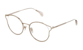 Police VPL926500SNB Gafas de vista Dorado Mujer
