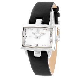Laura Biagiotti LB0013M-01 Reloj Analógico Negro y Plateado