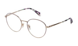 Police VPL8380SNA Gafas de Vista para Mujer Dorado