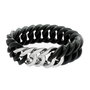 The-Rubz Pulsera Zirkel25mm SMALL Black / Silver 25mm