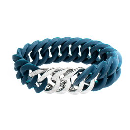 The-Rubz Pulsera Zirkel25mm SMALL Midnight / Silver 25mm