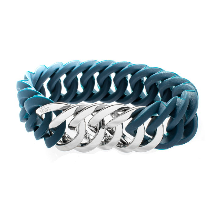 The-Rubz Pulsera Midnight / Silver 25MM The-Rubz Pulsera Midnight / Silver 25MM