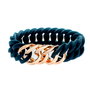 The-Rubz Pulsera Zirkel25mm SMALL Midnight / Rose gold 25mm Azul