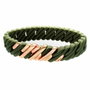 The-Rubz Pulsera Pixel MINI 15 MM Green tea / Gold mix Verde