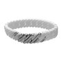 The-Rubz Pulsera Pixel MINI 15 mm White / Silver