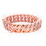 The-Rubz Pulsera Rose Gold 25mm Rosa con Acero Inoxidable y Silicona