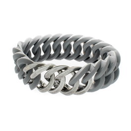 The-Rubz Pulsera Zirkel25mm SMALL Grey / Ant silver 25mm