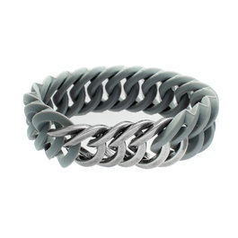The-Rubz Pulsera Zirkel25mm MEDIUM Grey / Ant silver 100461