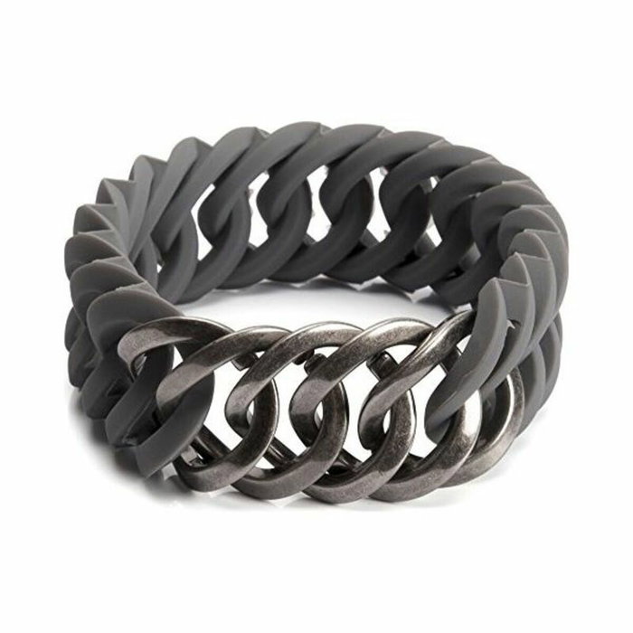 The-Rubz Pulsera Zirkel25mm MEDIUM Grey / Ant silver 100461