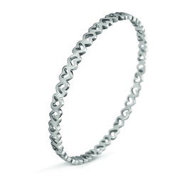 Folli Follie Brazalete de Acero Plateado 17cm