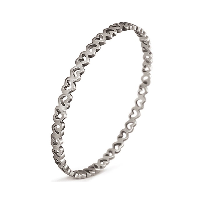 Brazalete Folli Follie 1B14 (17 cm) Plateado Brazalete Folli Follie 1B14 (17 cm) Plateado