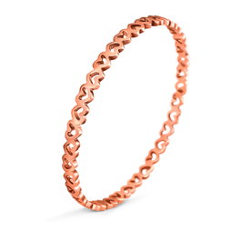 Folli Follie Brazalete de Acero Rosa 17 cm