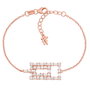 Folli Follie Pulsera de Acero Rosa 17cm