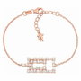 Folli Follie Pulsera de Acero Rosa 17cm