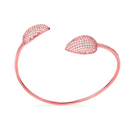 Folli Follie Brazalete de Acero Rosa 3B17S007RC