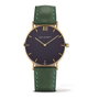 Paul Hewitt Reloj PH-SA-G-ST-B-12M con Correa Verde y Caja Dorada