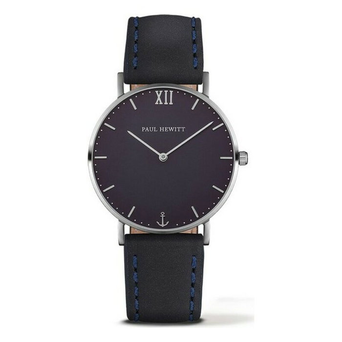 Paul Hewitt Reloj PH-SA-S-SM-B-11S con correa de piel negra Paul Hewitt Reloj PH-SA-S-SM-B-11S con correa de piel negra