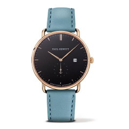 Paul Hewitt Reloj PH-TGA-G-B-23S con caja dorada y correa azul