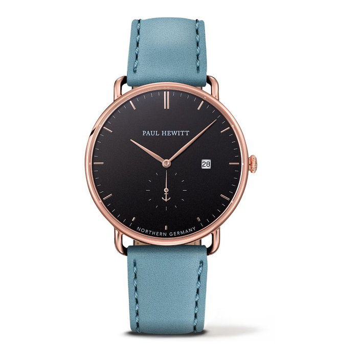 Paul Hewitt PH-TGA-R-B-23M Reloj para Hombre con Correa de Piel Azul Paul Hewitt PH-TGA-R-B-23M Reloj para Hombre con Correa de Piel Azul