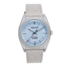 Jason Hyde JH10017 Reloj de Mujer con Correa Gris y Caja Plateada