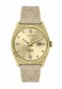Jason Hyde JH20021 Reloj Analógico con Caja Dorada y Correa Marrón