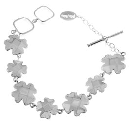Folli Follie Pulsera de Acero Plateado 21cm