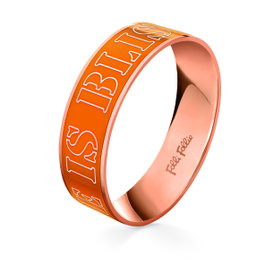 Folli Follie Brazalete de Acero Naranja 55mm 3B13T016RO