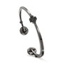 Folli Follie Brazalete de Plata de Ley Negro 54mm