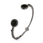 Folli Follie Brazalete de Plata de Ley Negro 54mm