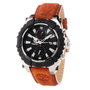 Timberland TBL1331JS-02C con correa de cuero marrón y esfera negra