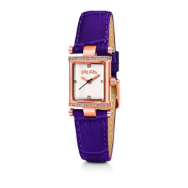 Folli Follie WF13B037SSL con correa de cuero violeta