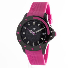 Folli Follie WF1Y002ZDP Reloj Analógico Negro y Violeta