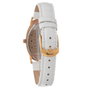 Folli Follie Reloj WF2B012STWA con caja dorada y correa blanca