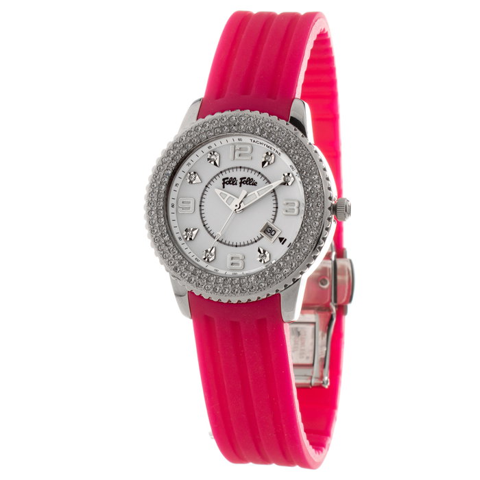 Folli Follie WF5T003ZT Reloj de Mujer con Correa Rosa Folli Follie WF5T003ZT Reloj de Mujer con Correa Rosa