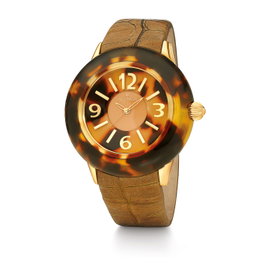 Folli Follie WF8G034SSB Reloj de Mujer Marrón