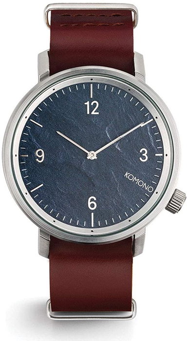 Komono KOM-W1942 Reloj Analógico Granate y Plateado Komono KOM-W1942 Reloj Analógico Granate y Plateado