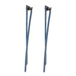 Folli Follie Pendientes de Plata de Ley con Detalle Azul
