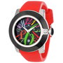 Glam Rock Reloj GR32040 con correa roja y detalles de diamantes