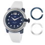 Glam Rock GR32049D con diamantes genuinos y correa blanca