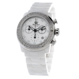 Glam Rock Reloj GR50116D Blanco con Diamantes