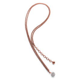Folli Follie Collar con Circonita Rosa