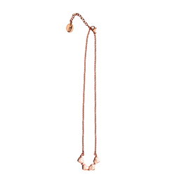 Folli Follie Collar Transformable de Acero Inoxidable Bañado en Plata Rosa