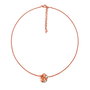 Folli Follie Collar de Acero Inoxidable con Detalles de Cristal Rosa
